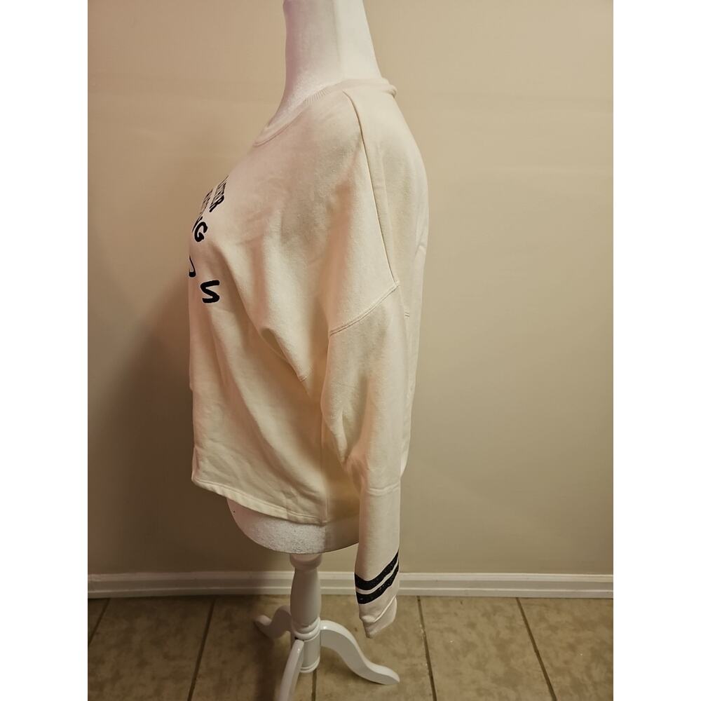 I'd Rather Be Watching Friends Cropped Sweatshirt Size XXL - Picture 3 of 6